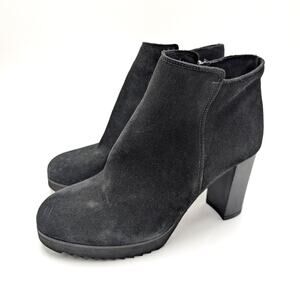 La Canadienne Myranda Waterproof Ankle Boots Women's Black Size US9M EU39.5